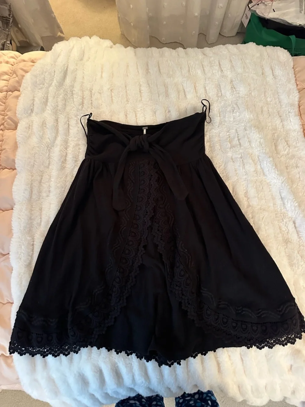 Free People strapless mini
